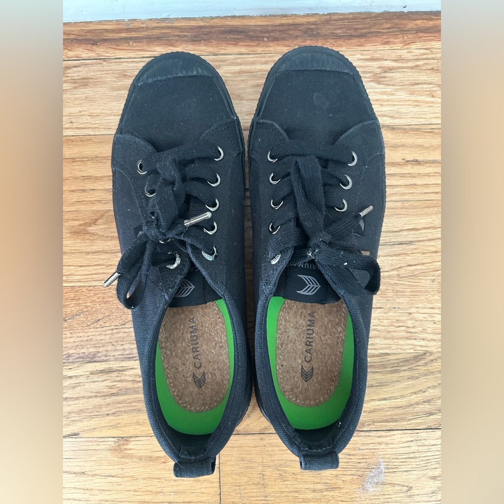 OCA Low All Black Canvas Sneakers